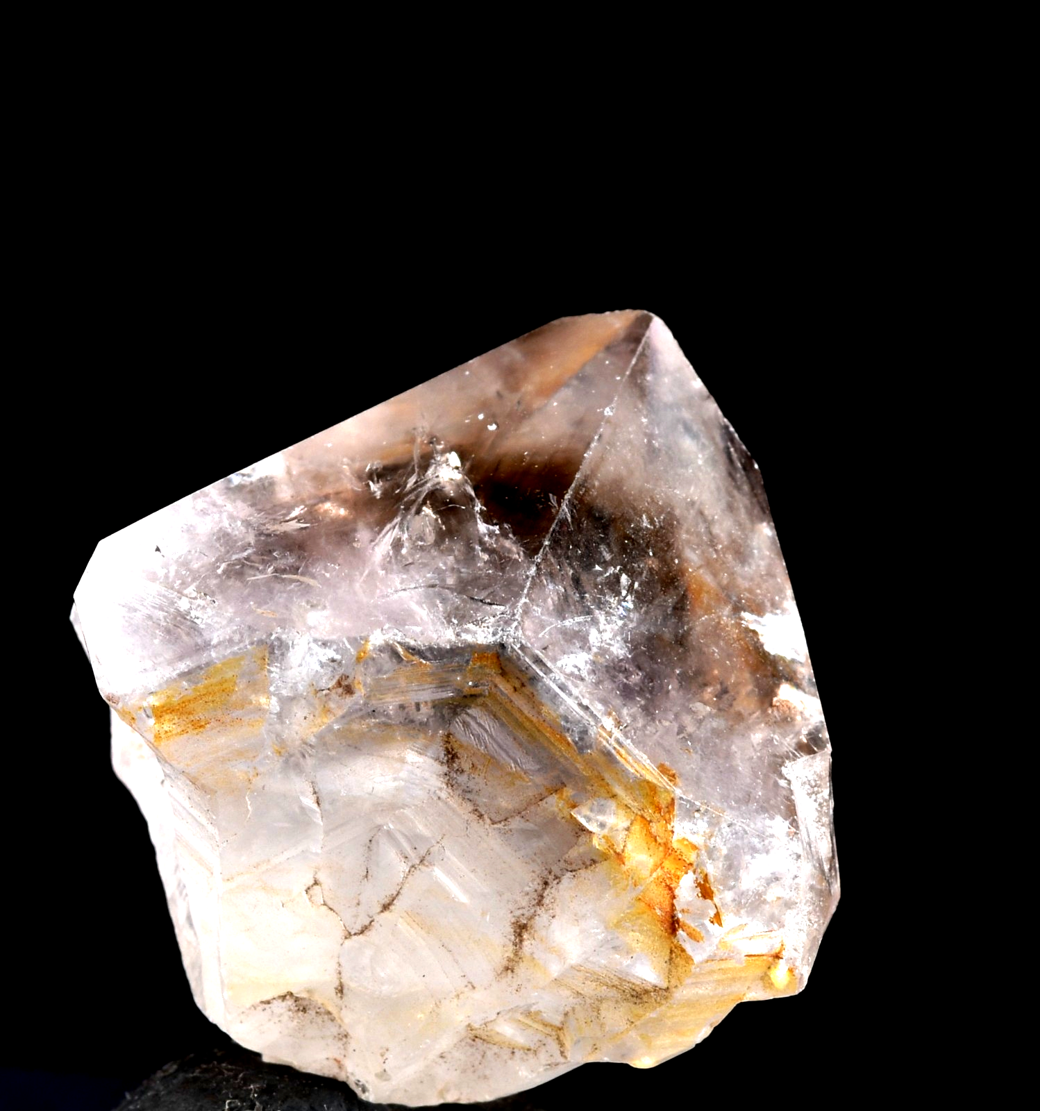 Satyaloka  quartz with smoky  hue synergy 12 high frequency quartz   #7966