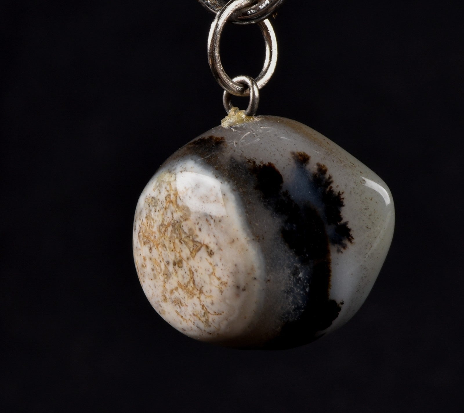 Sulemani ''evil eye'' mystic stone pendant  luck wealth protection shaman  #7783