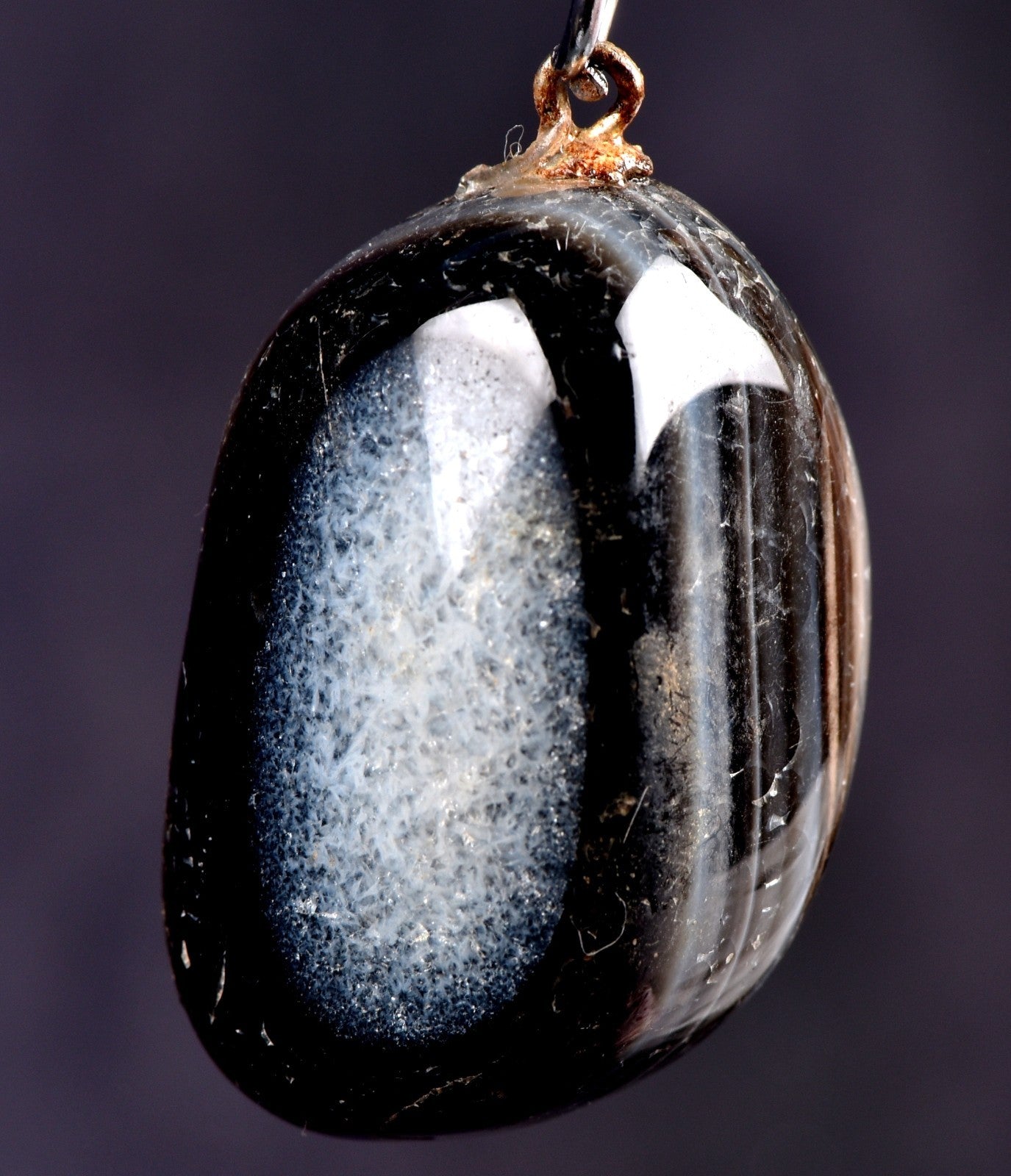 Sulemani ''evil eye'' mystic stone pendant  luck wealth protection shaman  #7681