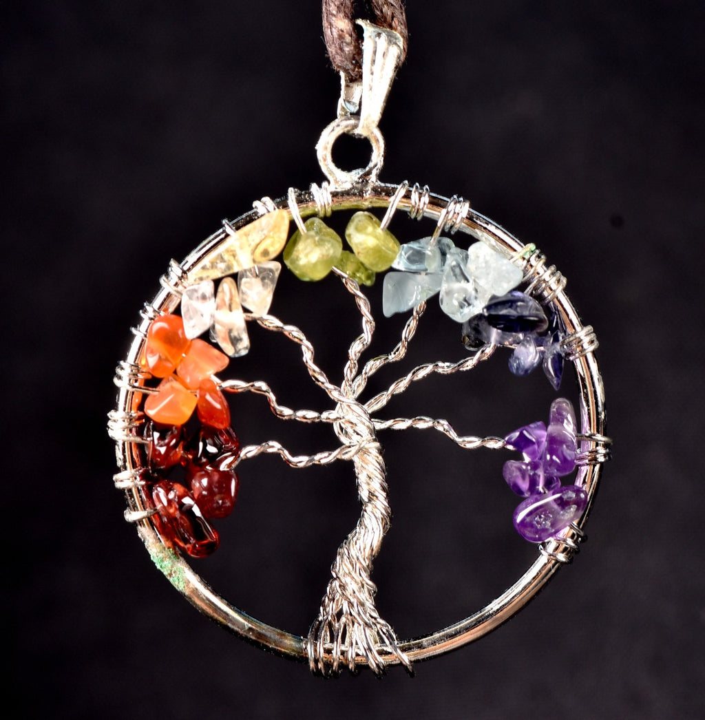 satyaloka quartz Multi gem Mystic pendant   infusion of divine fire,#7766