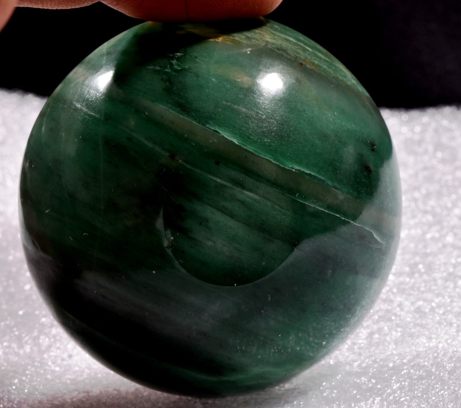 green aventurian bowl prosperity creativity /imagination  /success  #1018