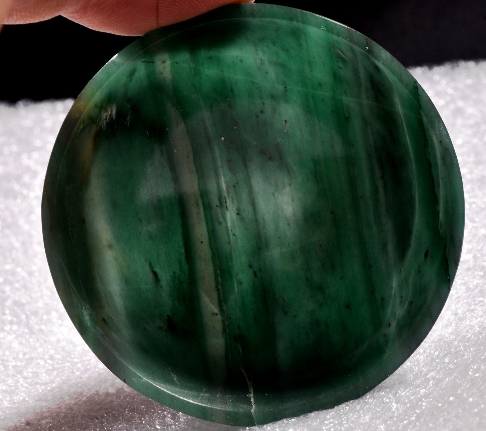 green aventurian bowl prosperity creativity /imagination  /success  #1018