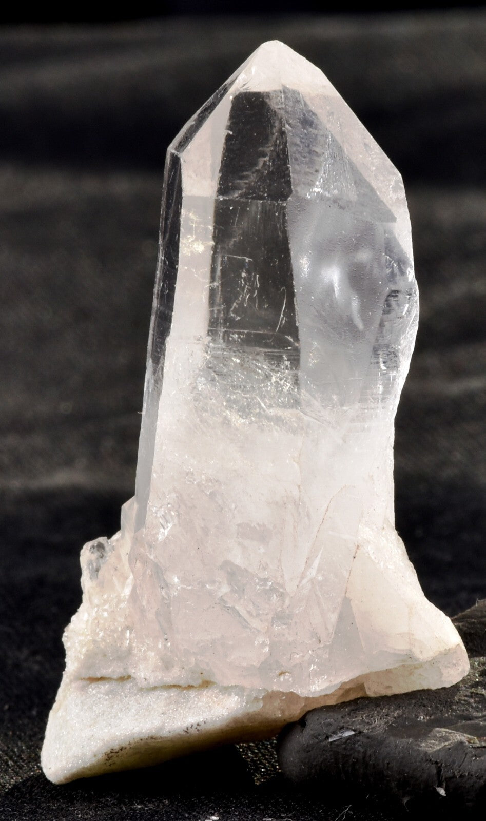 Himalayan silver quartz lemurian natural point #7436