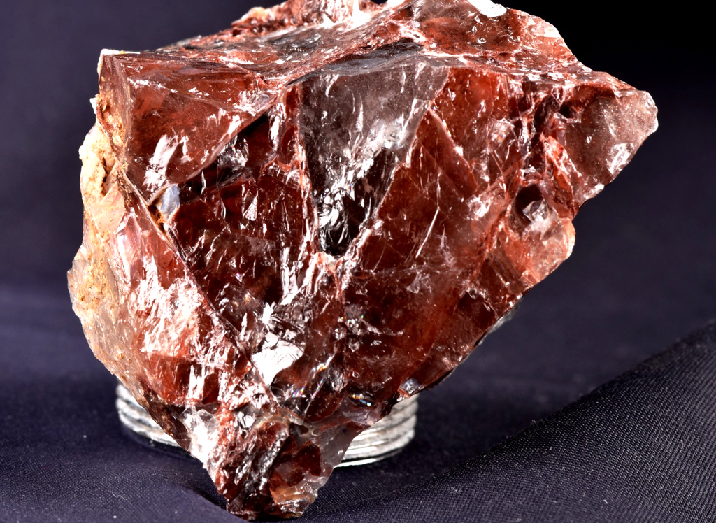 Himalayan Red Azeztullite  agnitite crystal  infusion of divine fire #8163