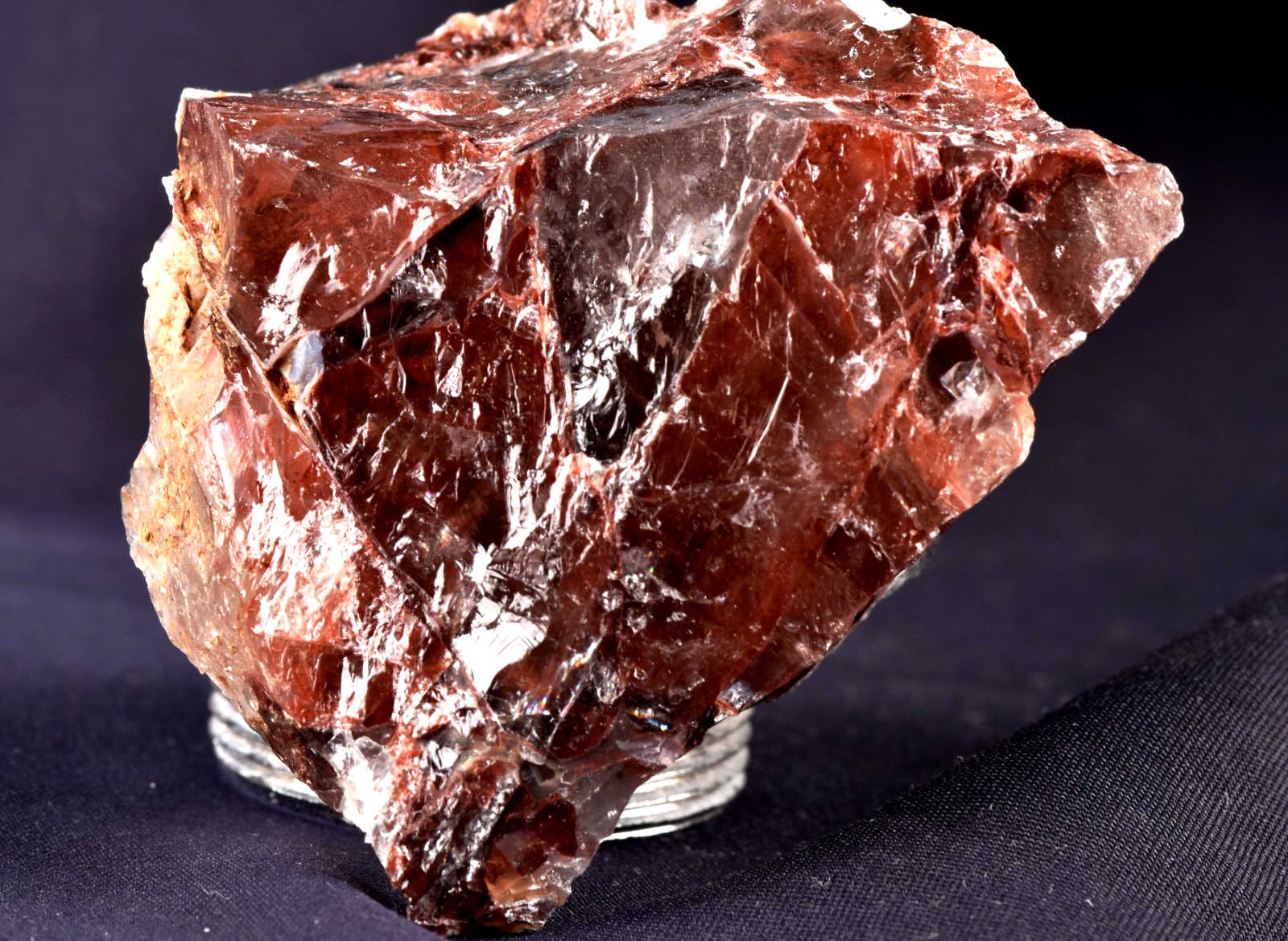 Himalayan Red Azeztullite  agnitite crystal  infusion of divine fire #8163