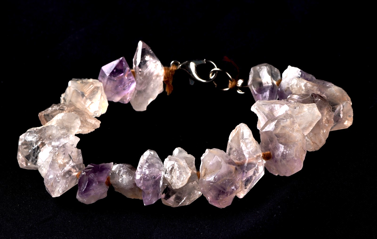 rare satyaloka  region amethyst hue quartz bracelet    high frequency    #8273