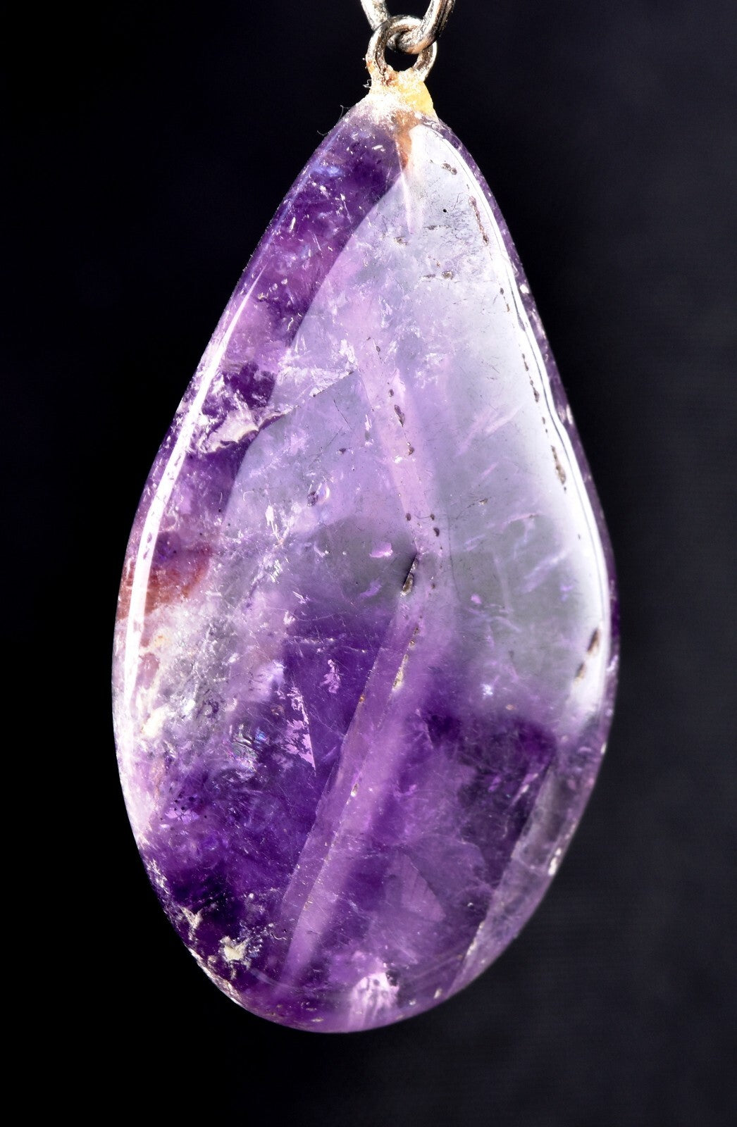 Amethyst chevron pendant cell regeneration,detoxification ,sleep disorder  #7373