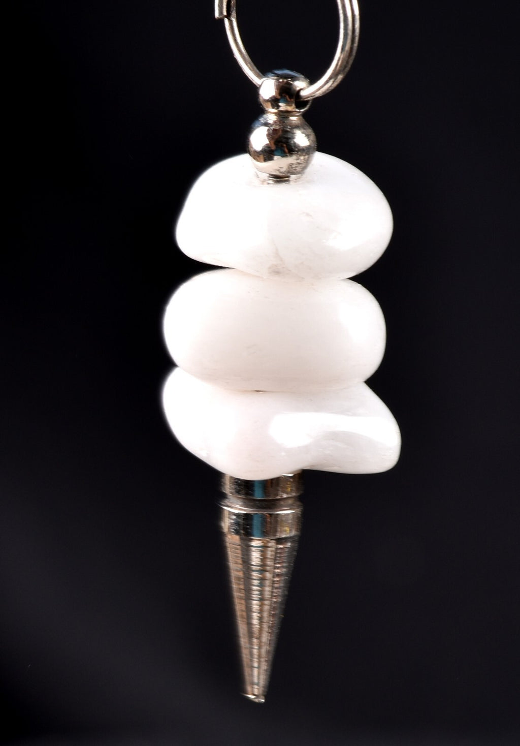 Satyaloka satyamani  region quartz   pendulum  synergy 12 crystal #7530