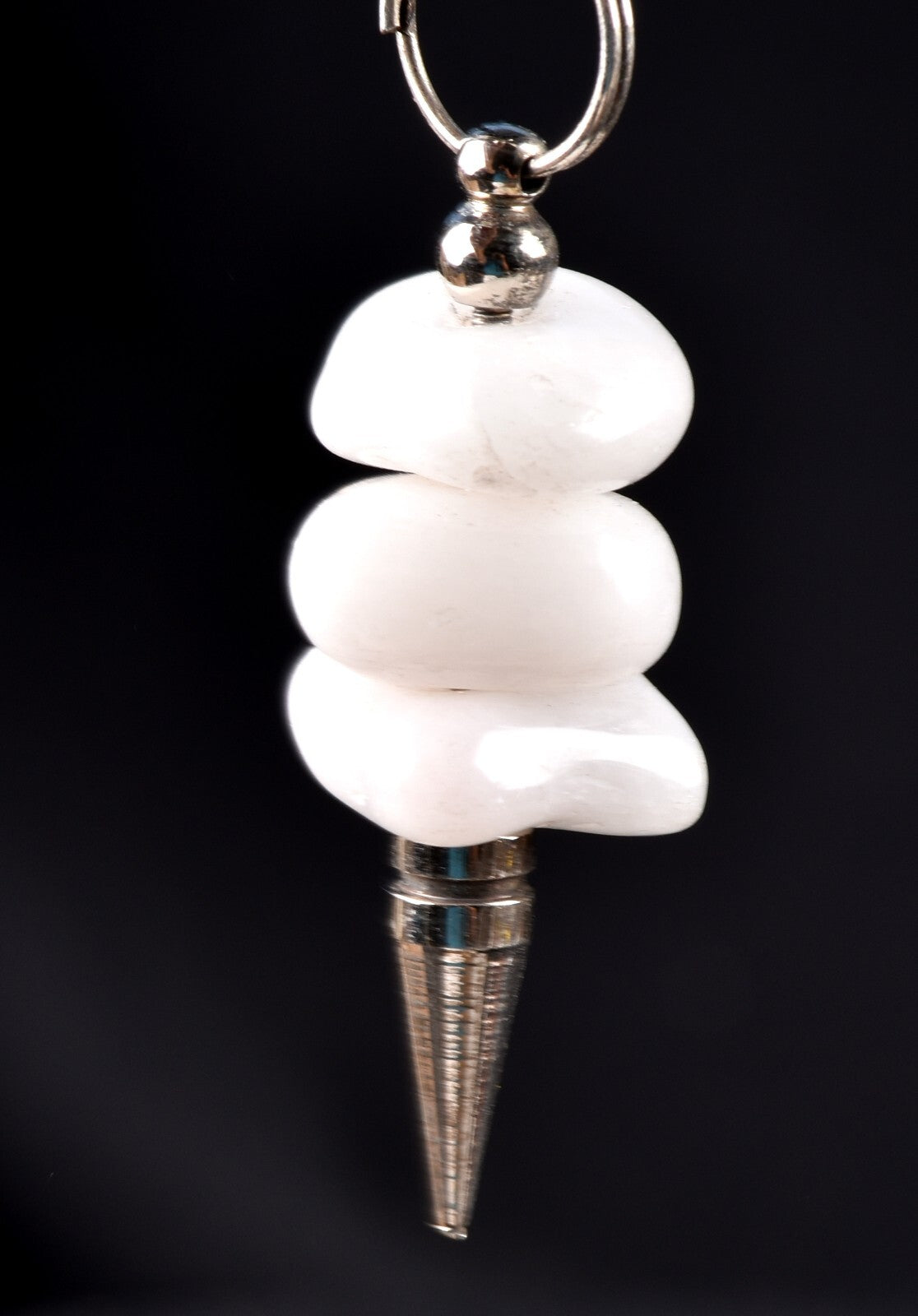 Satyaloka satyamani  region quartz   pendulum  synergy 12 crystal #7530