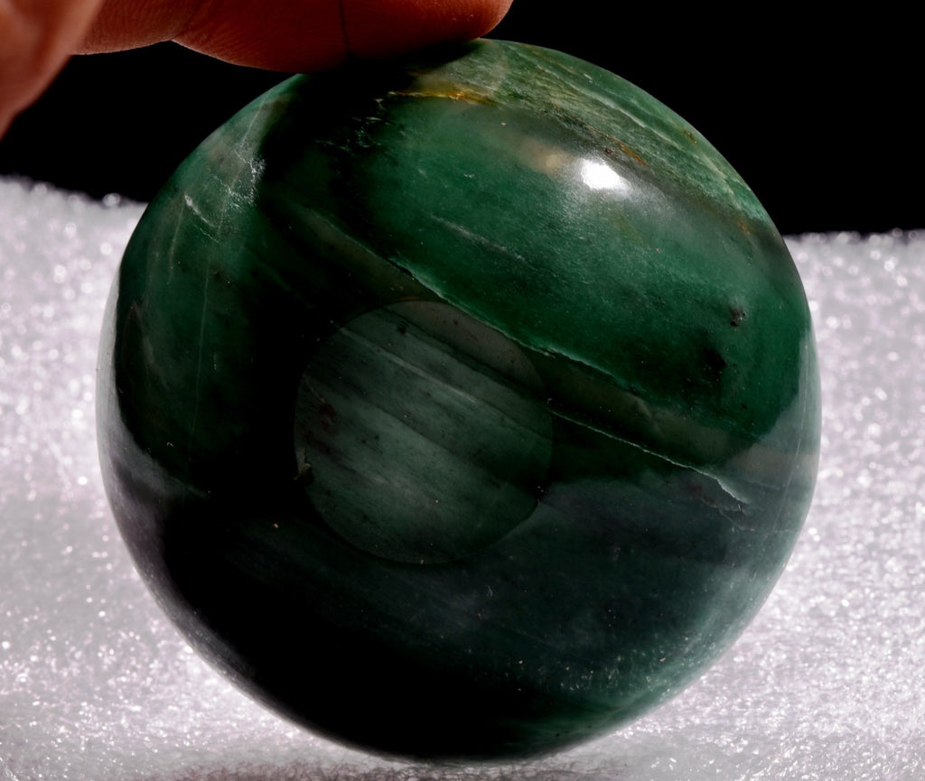 green aventurian bowl prosperity creativity /imagination  /success  #1018