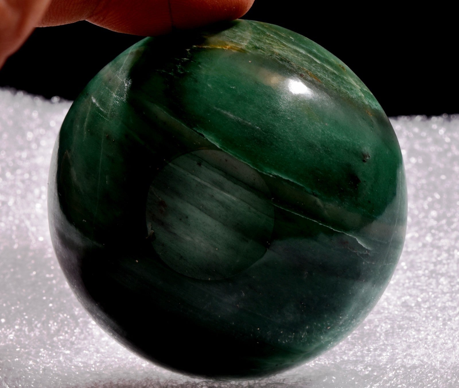 green aventurian bowl prosperity creativity /imagination  /success  #1018