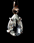 Satyaloka quartz high frequency  faceted sterling silver pendant# 1038