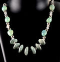 satyaloka aventurian turquoise necklace   protects  thefts, accidents, #6853