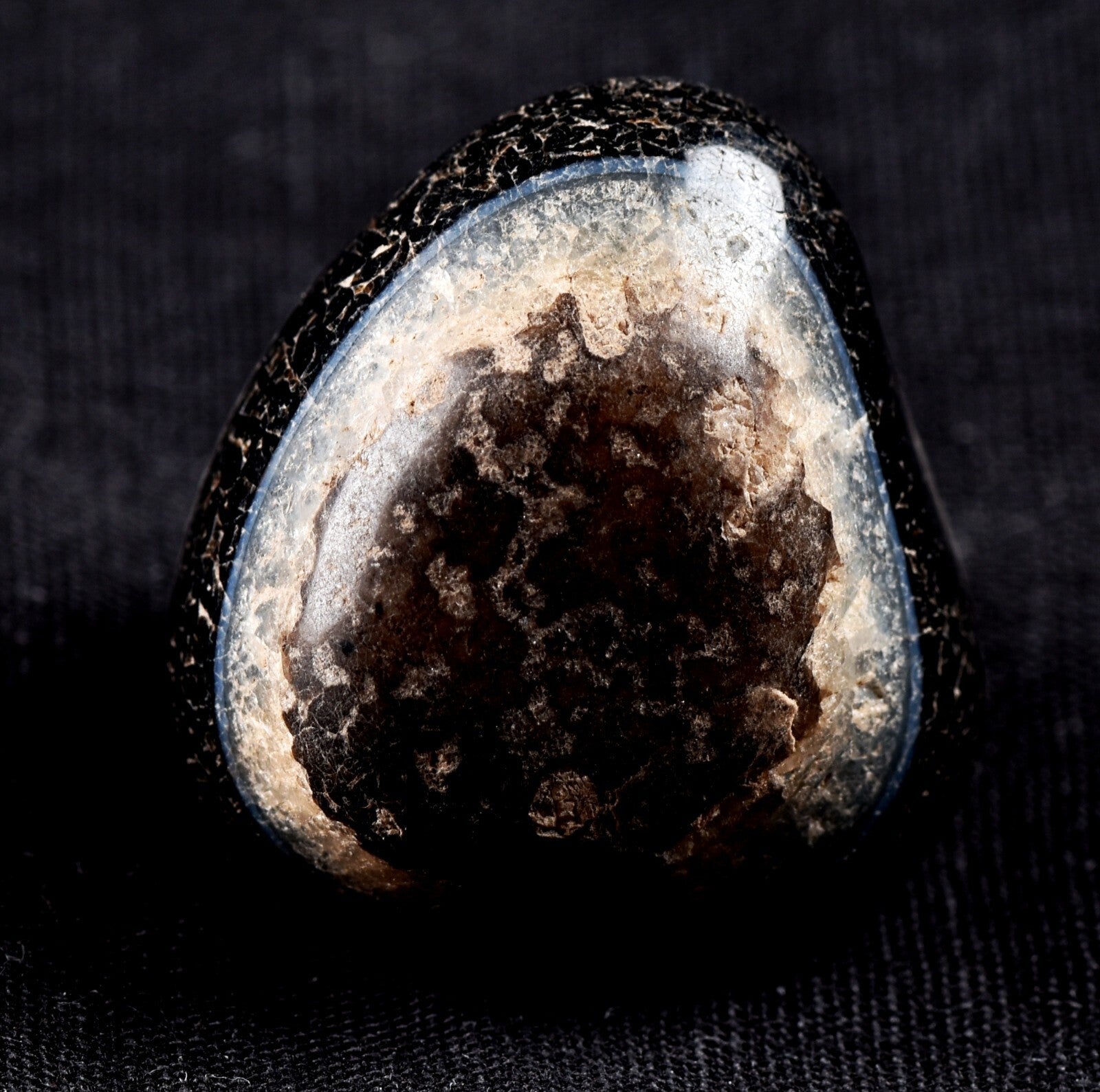old mystic Sulemani soloman stone  for luck wealth protection shaman  #7341