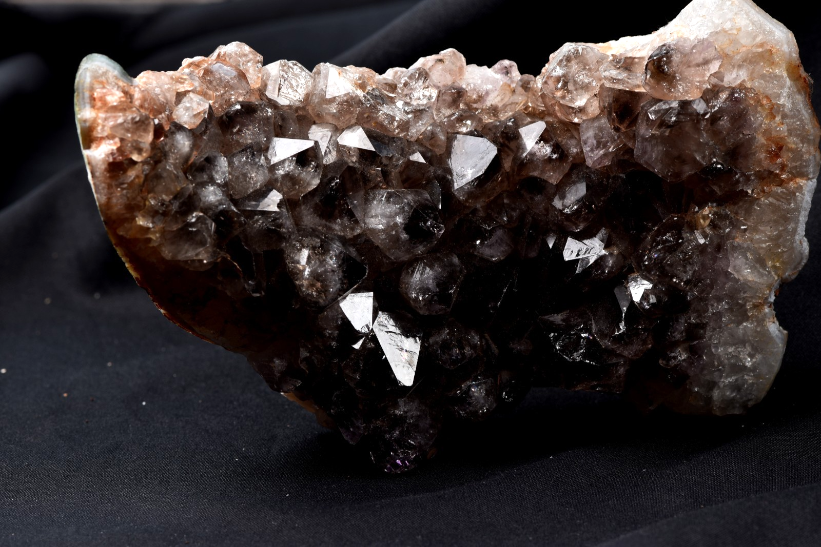 Rare Turkish  Dark  Amethyst Crystal Cluster Therapeutic Energy happiness # 8187