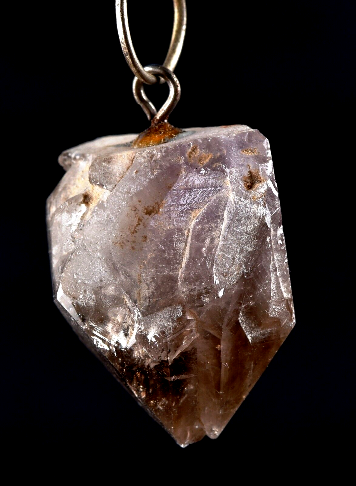 smoky quartz  pendant shaman stone of Power grounding remove negativity #7293
