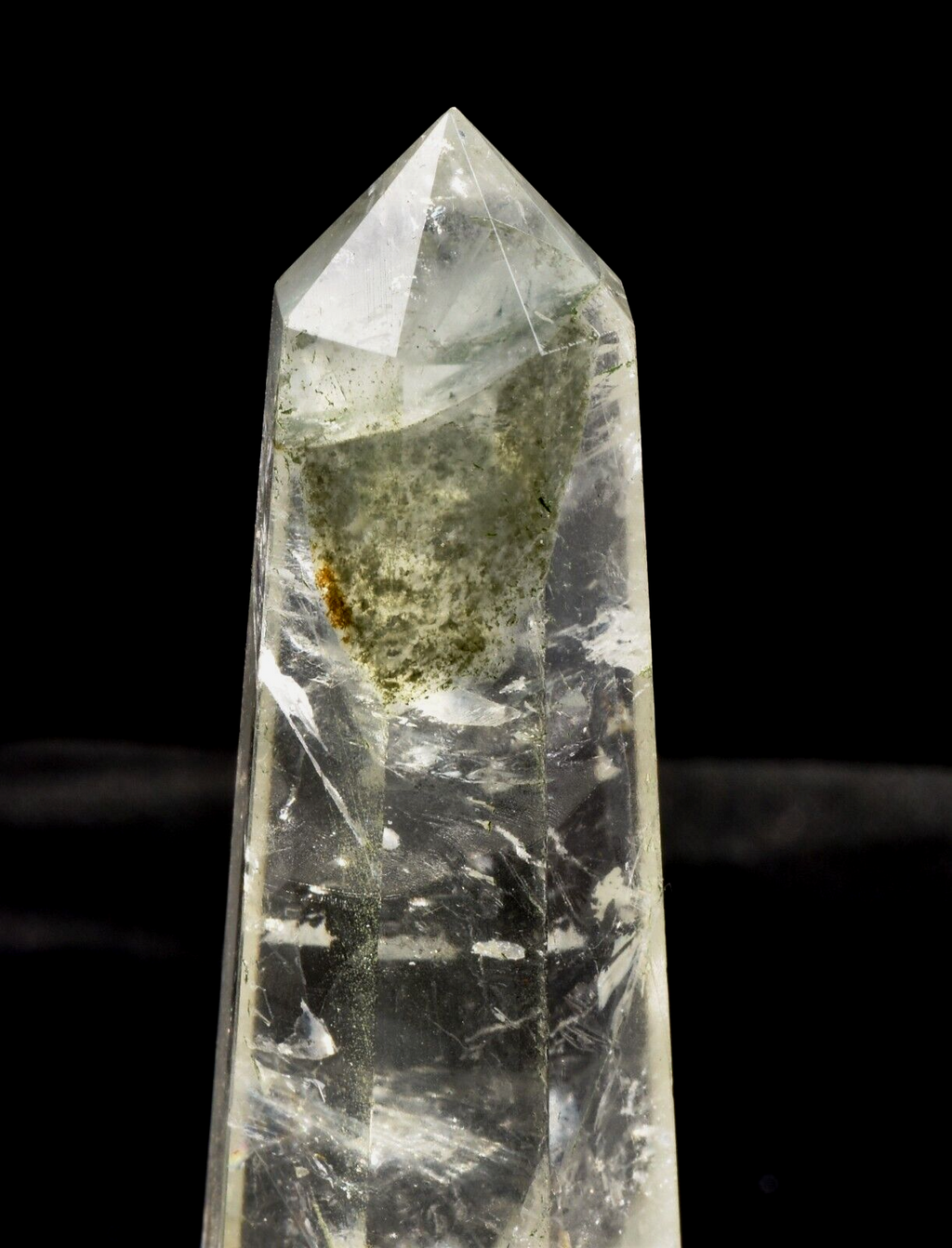 Himalayan  green chlorite obelisk purifying, detoxifying cleanse the aura, #7423
