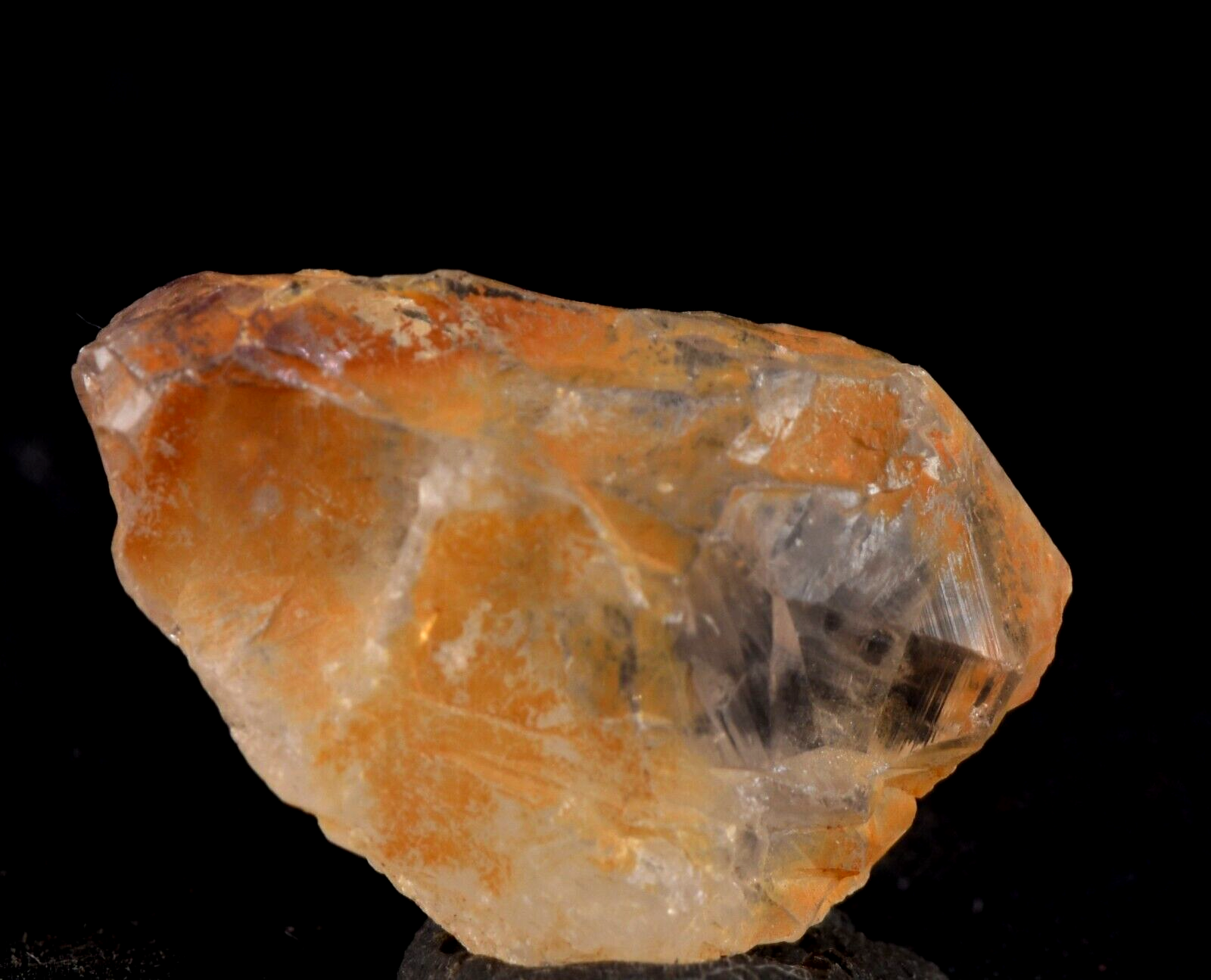 pink satyaloka region quartz with rare amethyst hue sat-chit ananda #7564