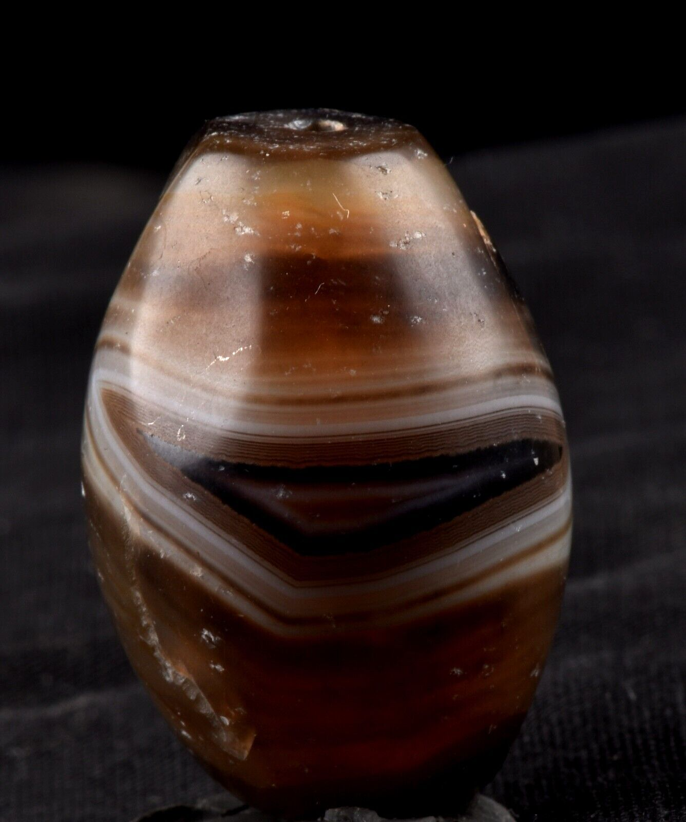 Mystic old sulemani  dzi/bhaisajyaguru/  evil eye shaman eye of horus bead#7397