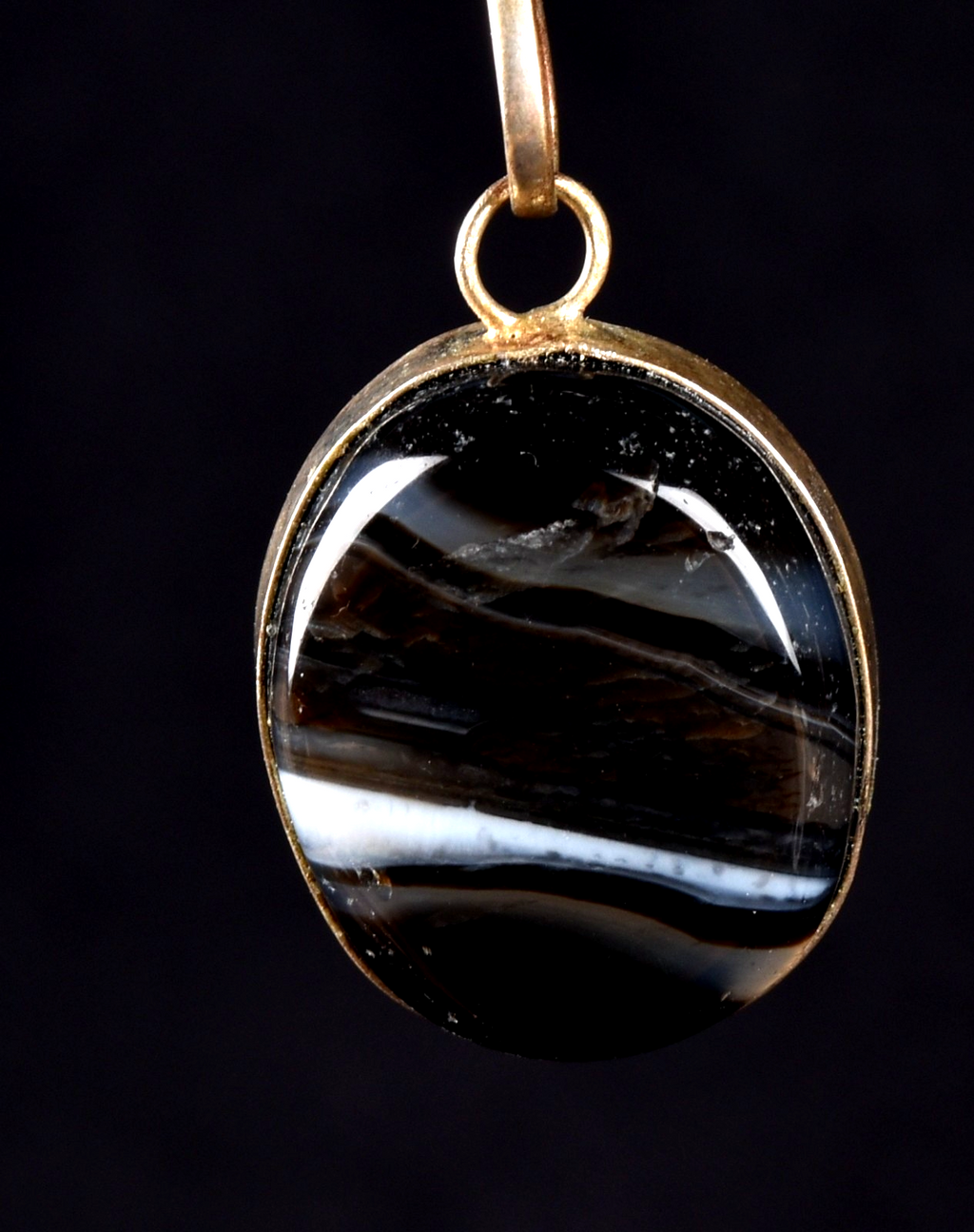 Sulemani ''evil eye'' mystic stone pendant  luck wealth protection shaman  #8038