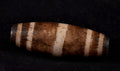 Mystic old pumtek  dzi/bhaisajyaguru/ ''evil eye'  bead with  reach patina #7797