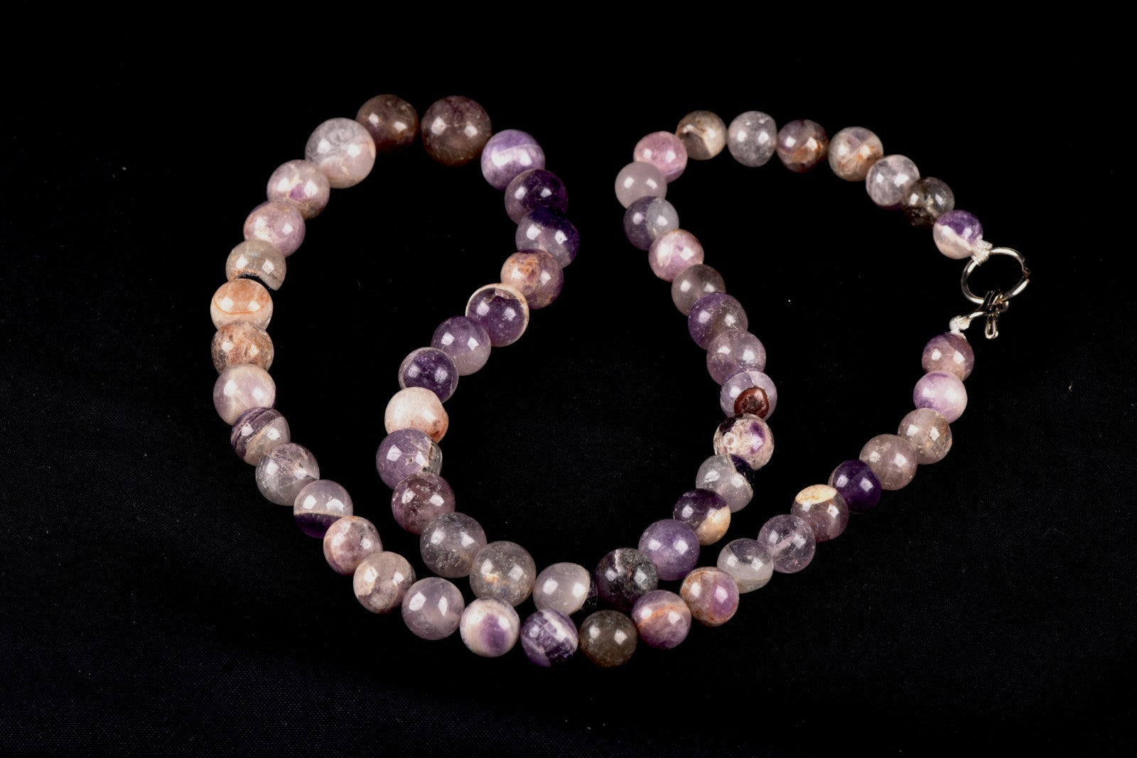 Amethyst  necklace supporting a healthy sleep cycle reflects negativity  # 7963