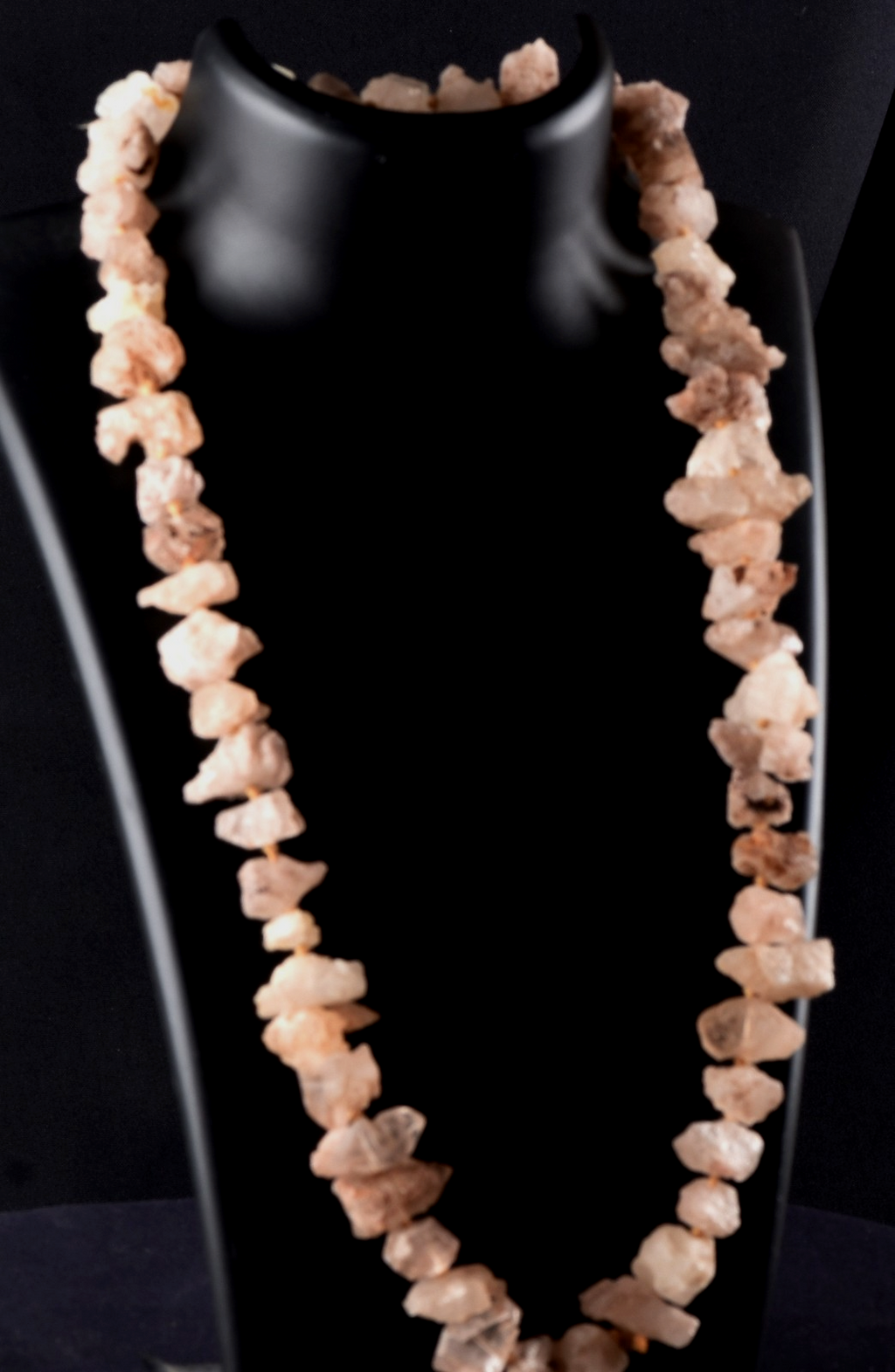 Nirvana quartz Himalayan  growth interference  pink   ice quartz Necklace #8299