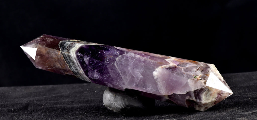 Super seven 7 melody stone double terminated chevron shaman wand  7923