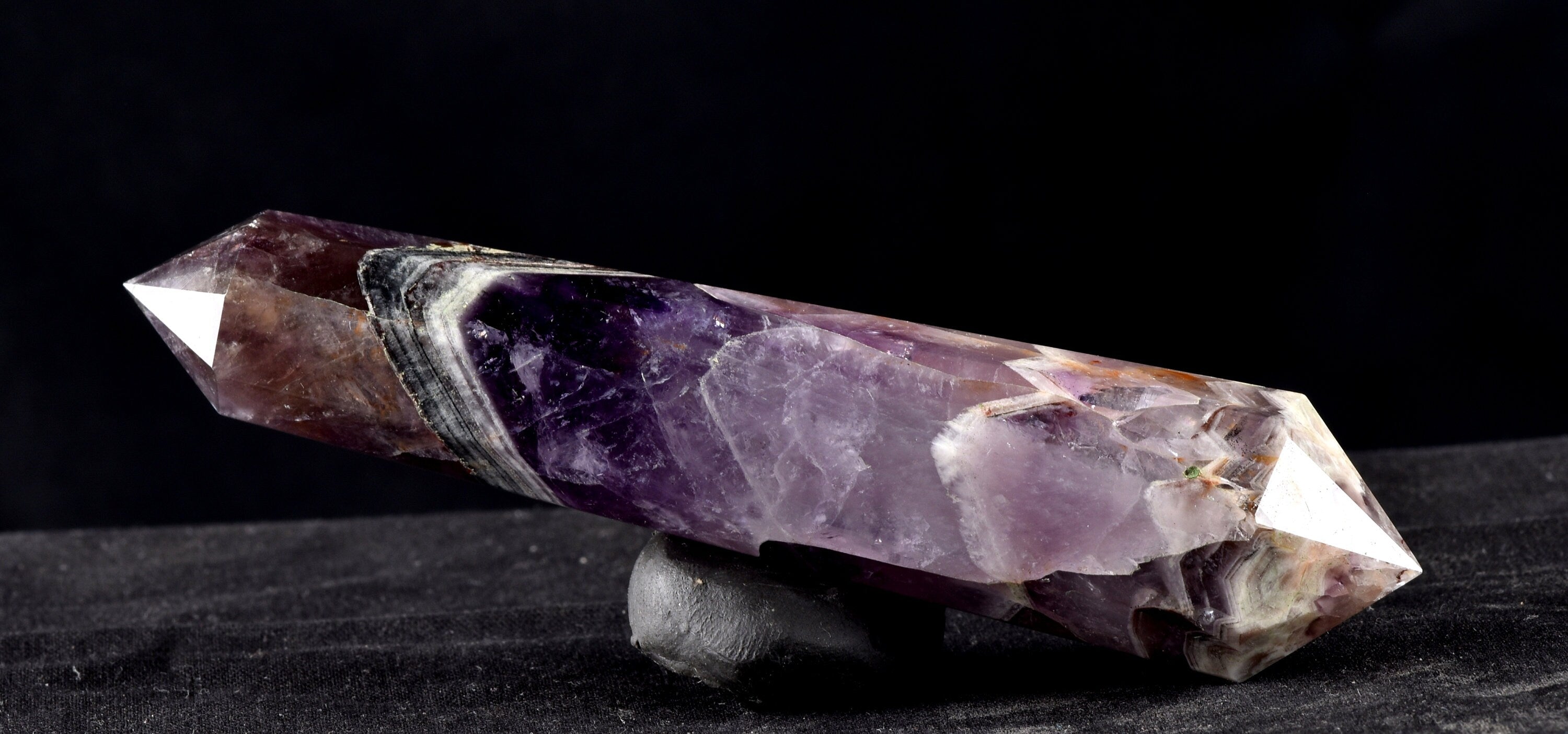 Super seven 7 melody stone double terminated chevron shaman wand  7923