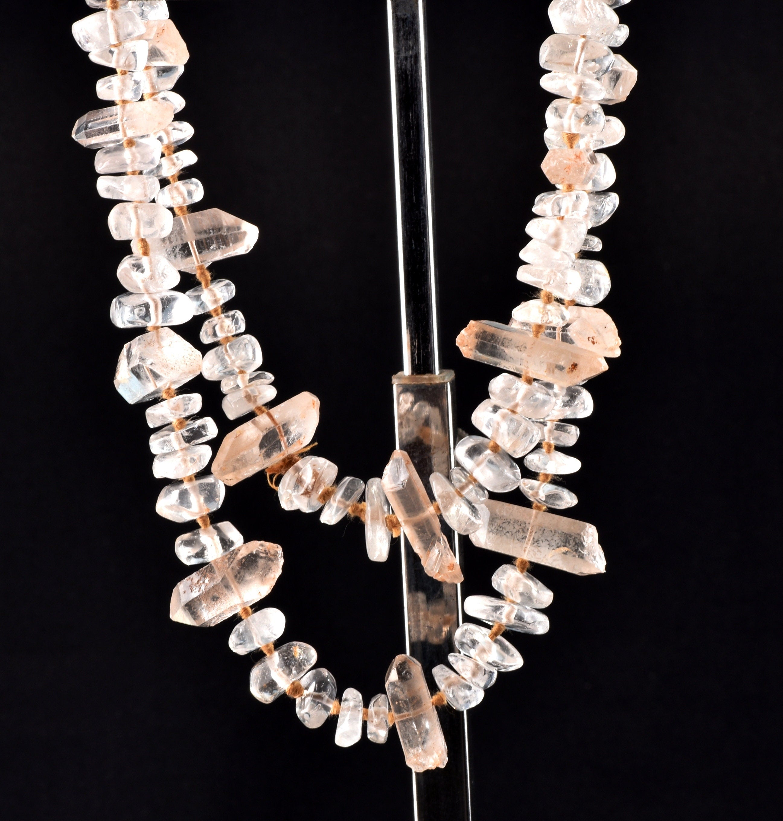 Satyaloka satyamani  with himalayan miniature crystal 25 inch original necklace  synergy 12  #7961