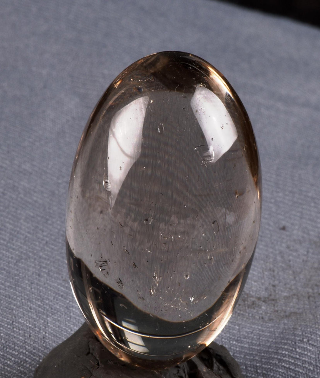 Satyaloka satyamani smoky quartz scrying devic mirror Lingam   High frequency synergy 12 crystal ''sat-chit -ananda   7650