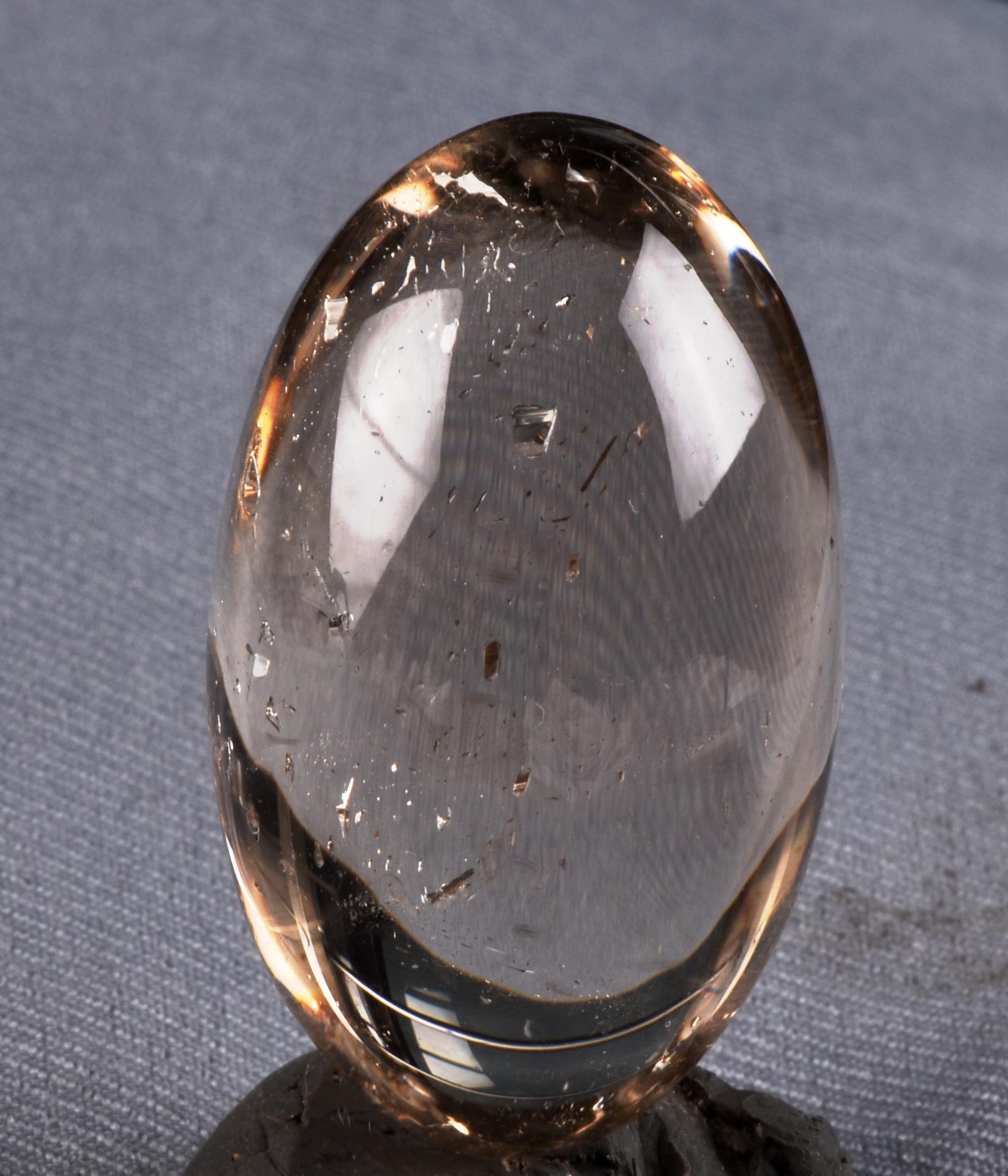 Satyaloka satyamani smoky quartz scrying devic mirror Lingam   High frequency synergy 12 crystal ''sat-chit -ananda   7650