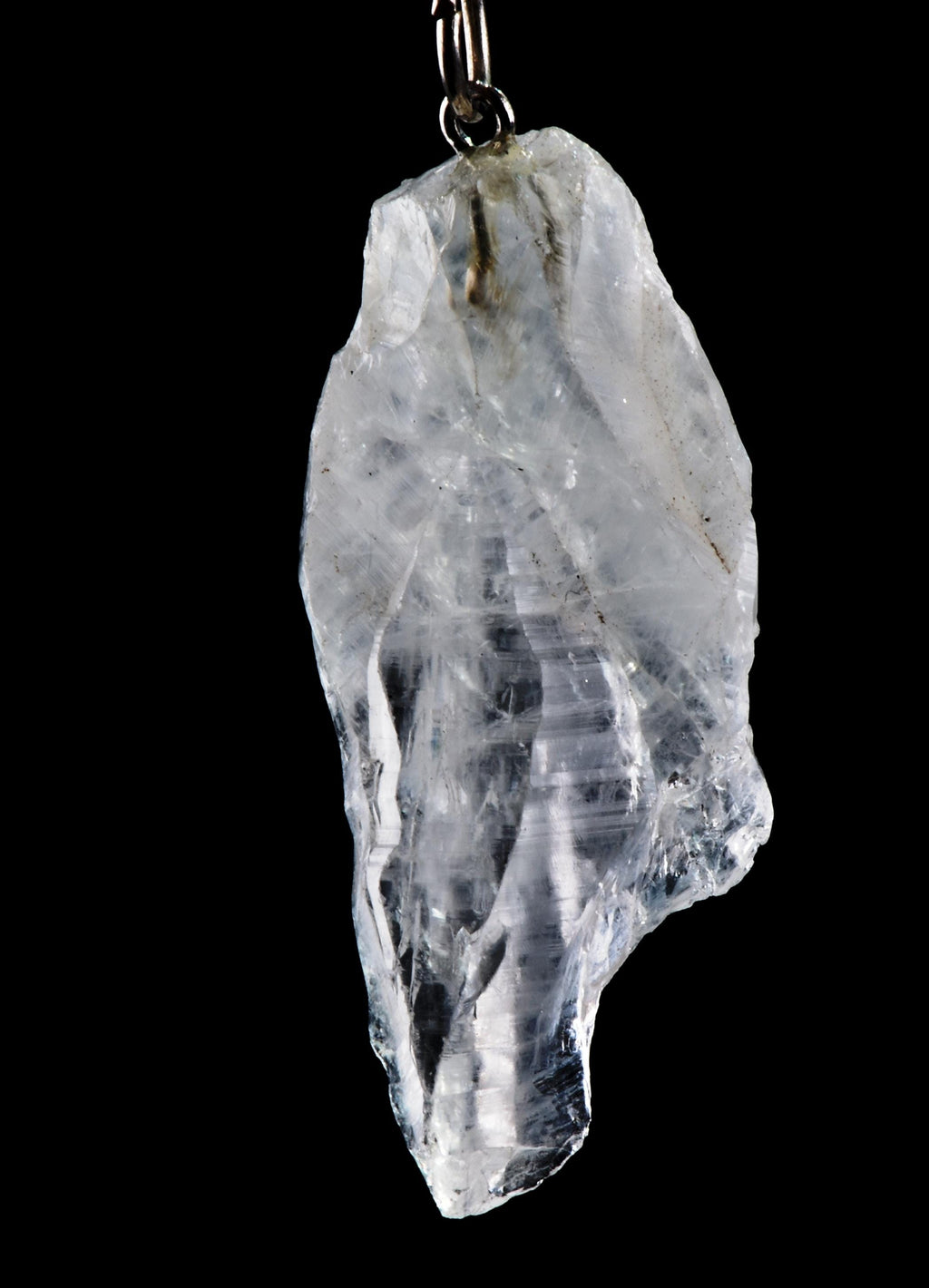 Satyaloka   quartz  pendant with chain  High frequency synergy 12 crystal ''sat-chit -ananda  #6900