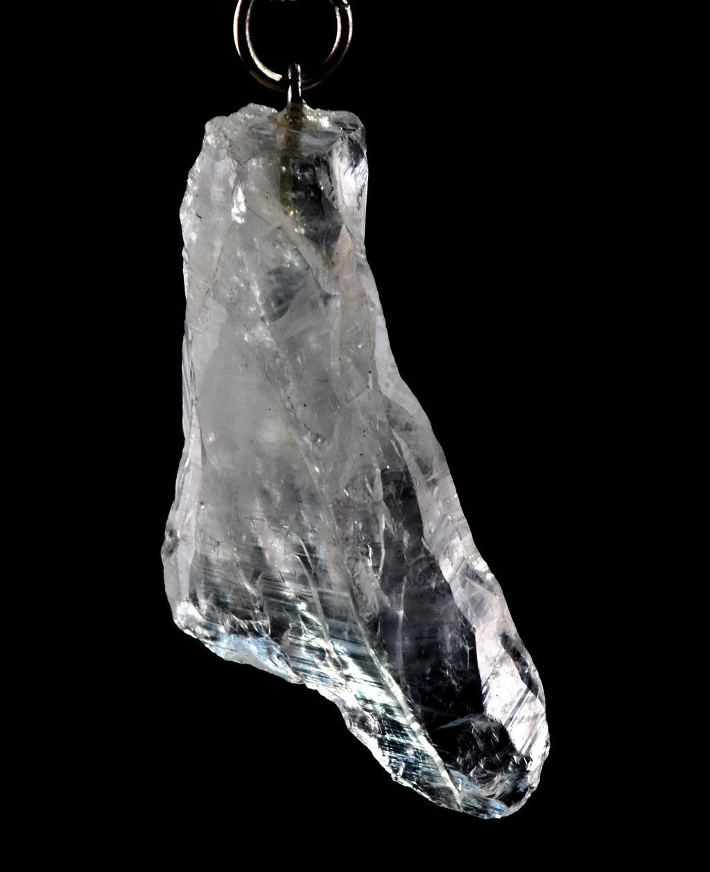 Satyaloka   quartz  pendant with chain  High frequency synergy 12 crystal ''sat-chit -ananda  #6900