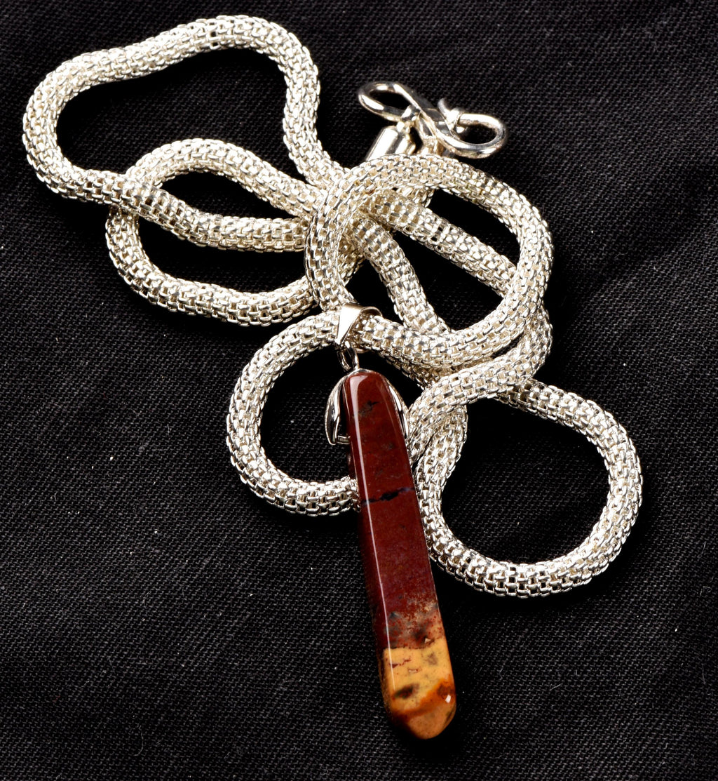 fancy jasper pendant +chain  balances yin/yang energies. This is helpful in many areas of life and can bring healing, peace, and ease. 6904