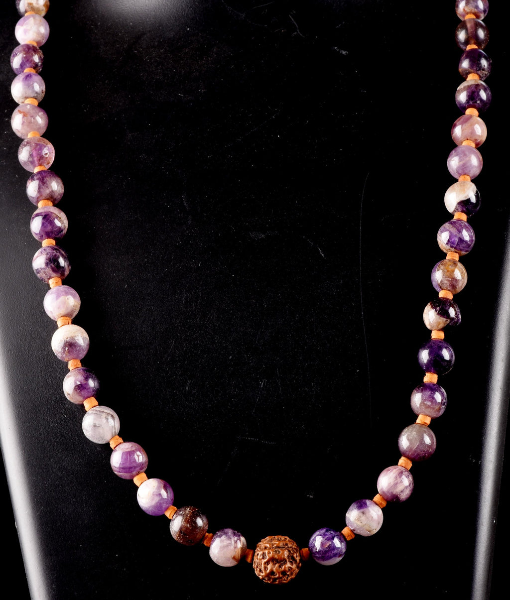 Super seven melody stone necklace  with rudraksha  psychic abilities spiritual elevation #7026