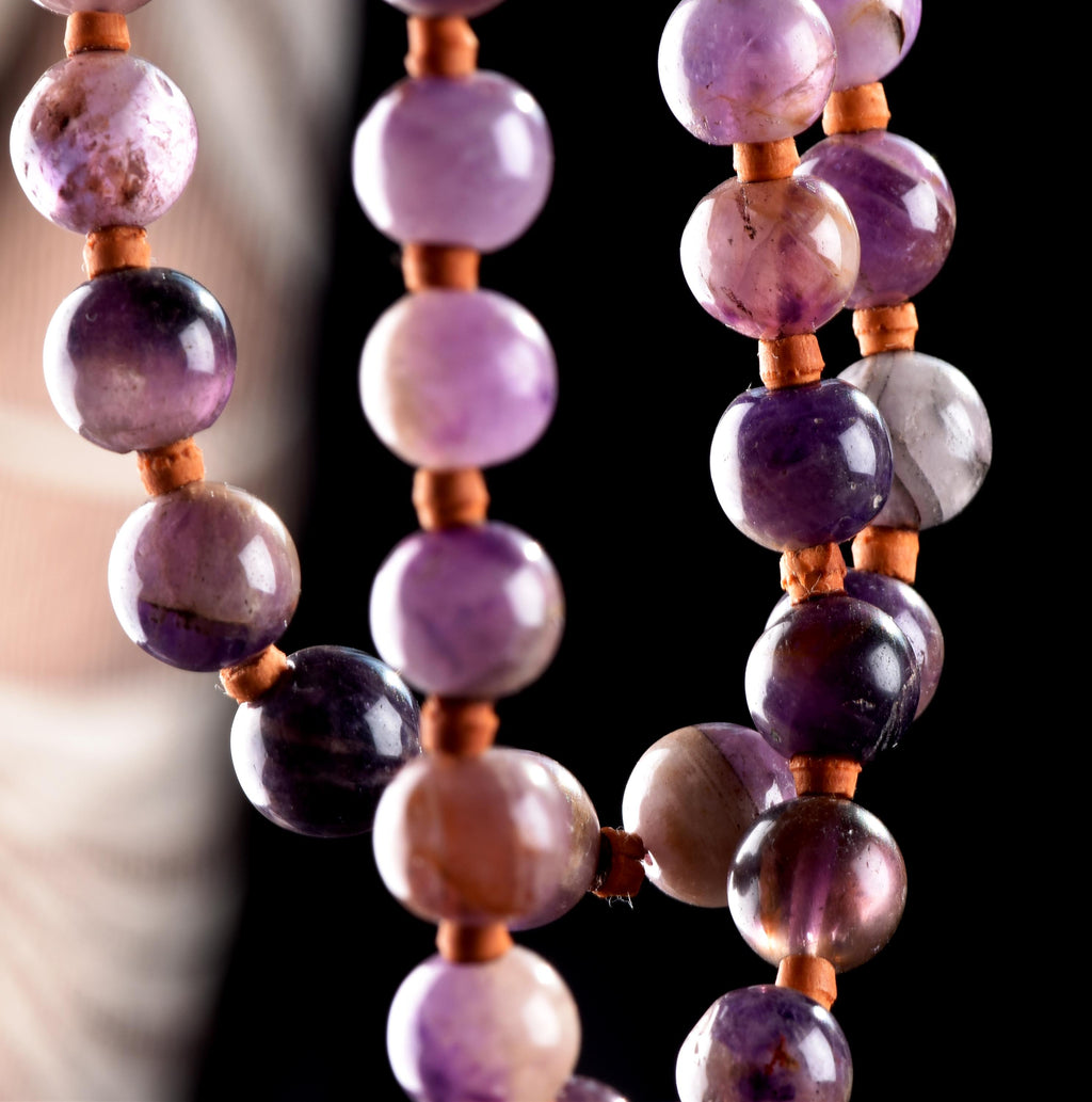 Super seven melody stone necklace  with rudraksha  psychic abilities spiritual elevation #7026