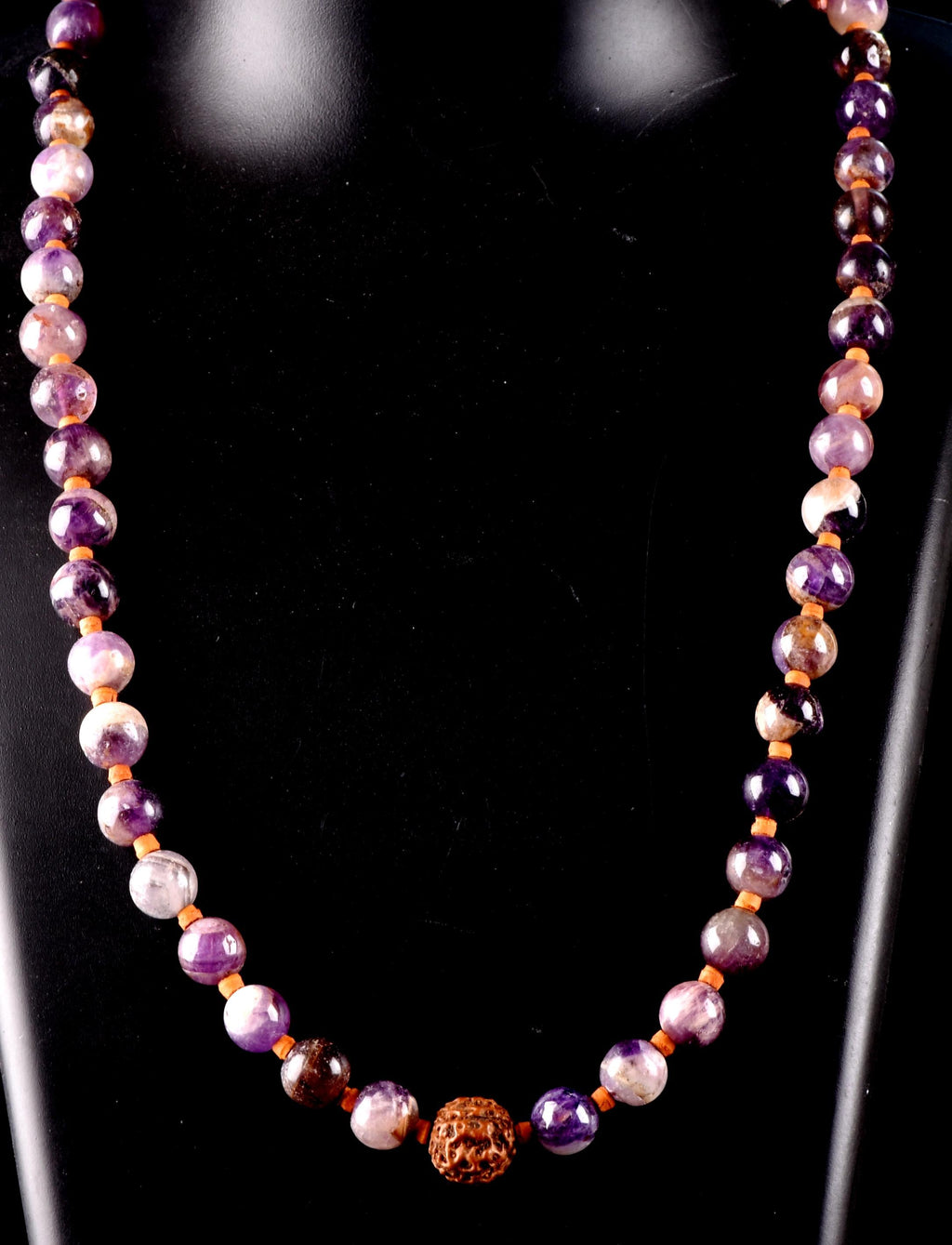 Super seven melody stone necklace  with rudraksha  psychic abilities spiritual elevation #7026