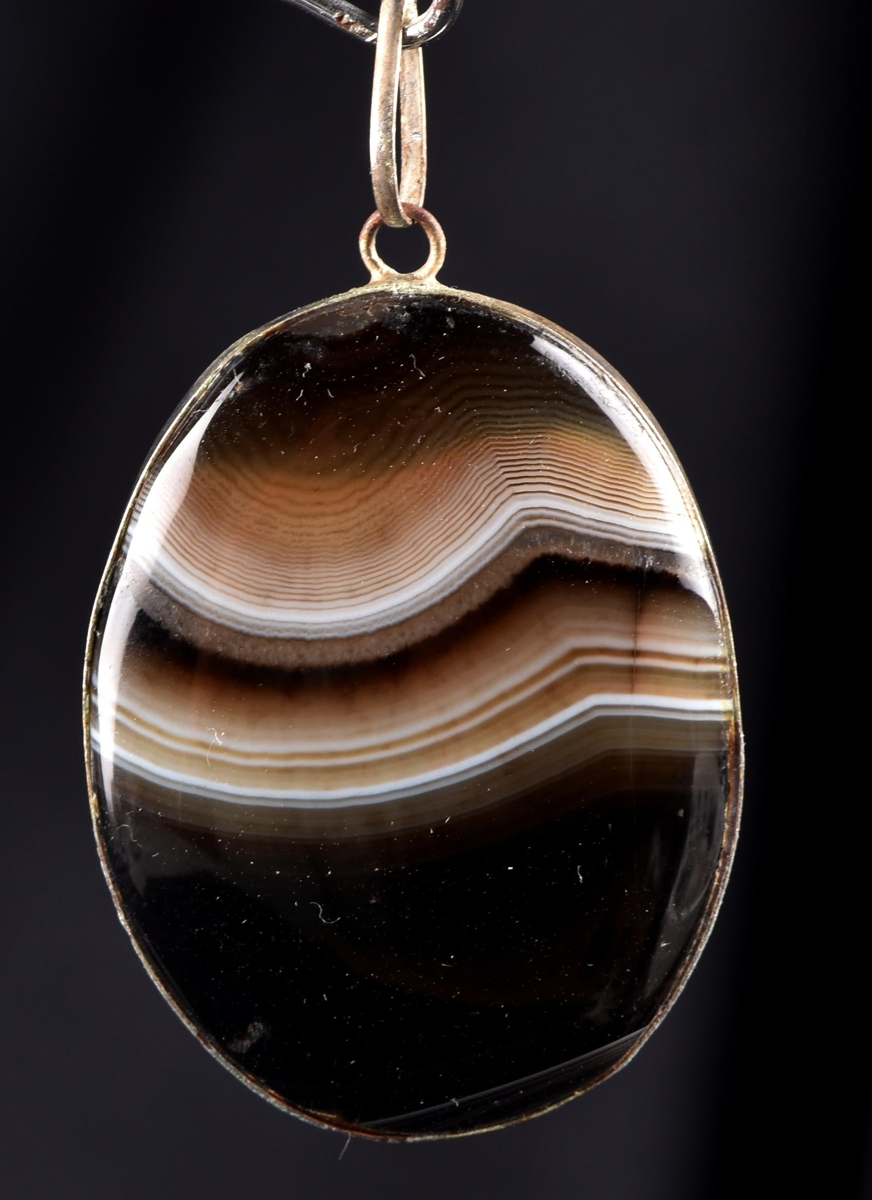 Rare Mystic  Sulemani soloman stone  natural  yin yang  pendant #7046