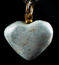 old turquoise heart shape pendant protection luck #7169