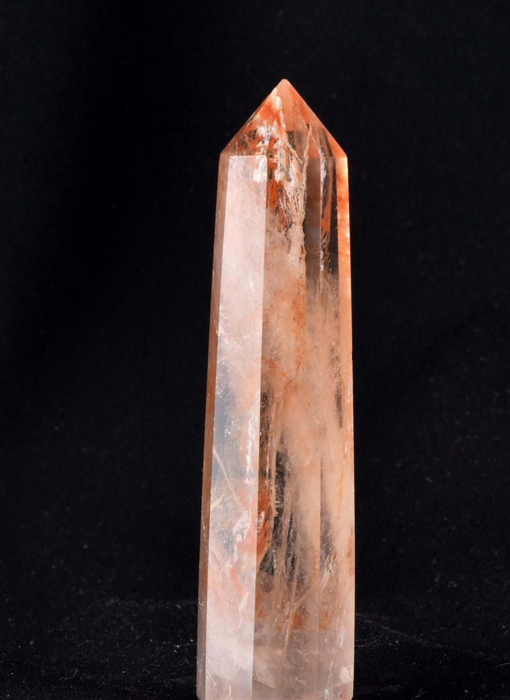 Himalayan Red   agnitite  obelisk  Spiritual spark of supra mental transformation   # 7224