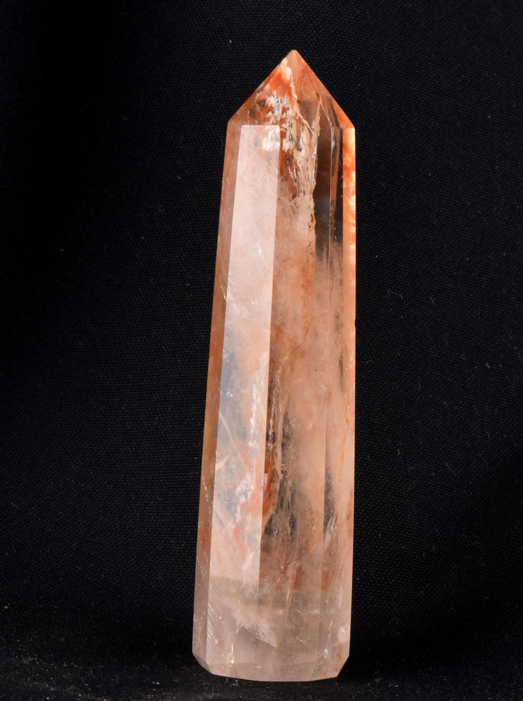 Himalayan Red   agnitite  obelisk  Spiritual spark of supra mental transformation   # 7224