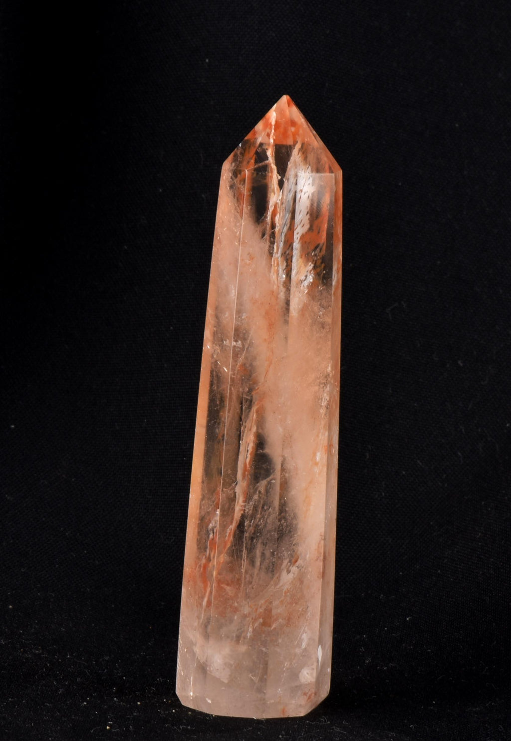 Himalayan Red   agnitite  obelisk  Spiritual spark of supra mental transformation   # 7224