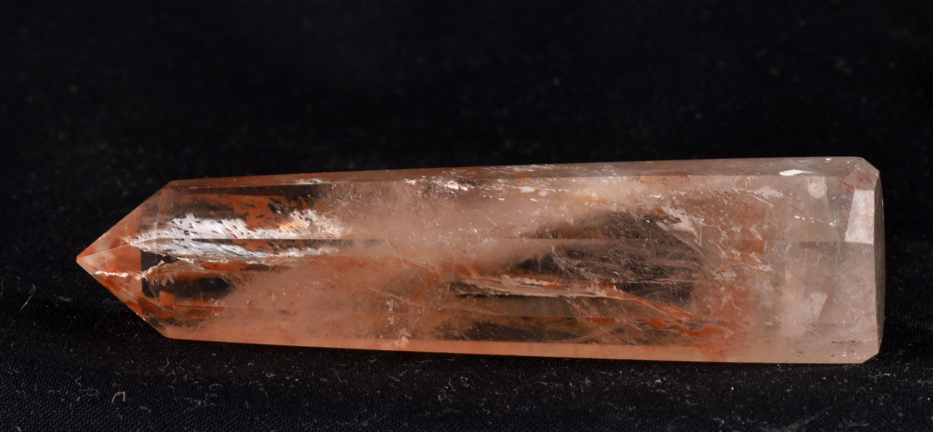 Himalayan Red   agnitite  obelisk  Spiritual spark of supra mental transformation   # 7224