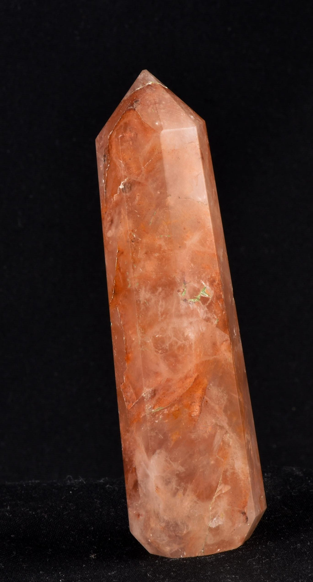 Himalayan Red   agnitite  obelisk  Spiritual spark of supra mental transformation   # 7238