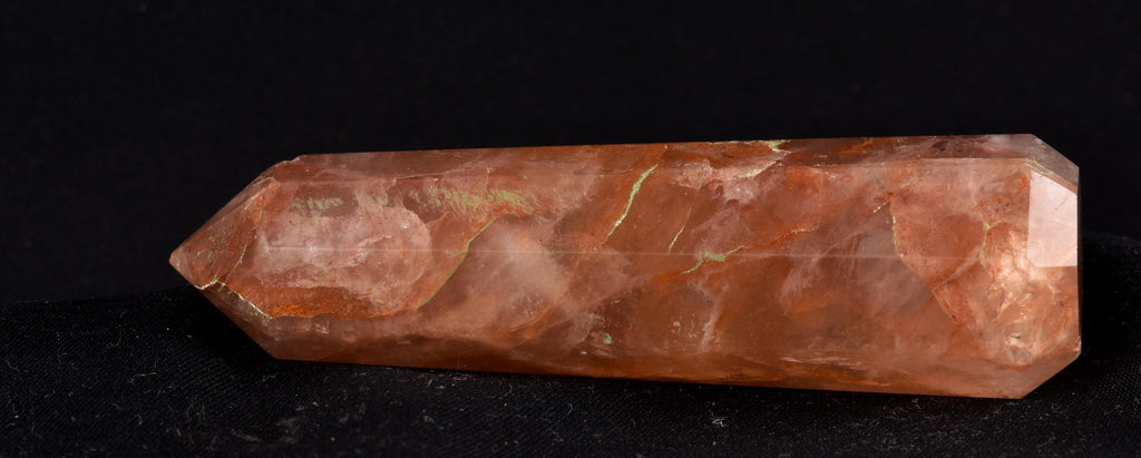 Himalayan Red   agnitite  obelisk  Spiritual spark of supra mental transformation   # 7238