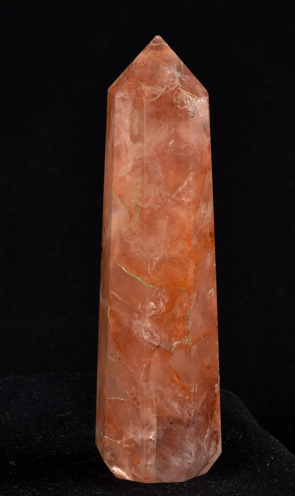 Himalayan Red   agnitite  obelisk  Spiritual spark of supra mental transformation   # 7238
