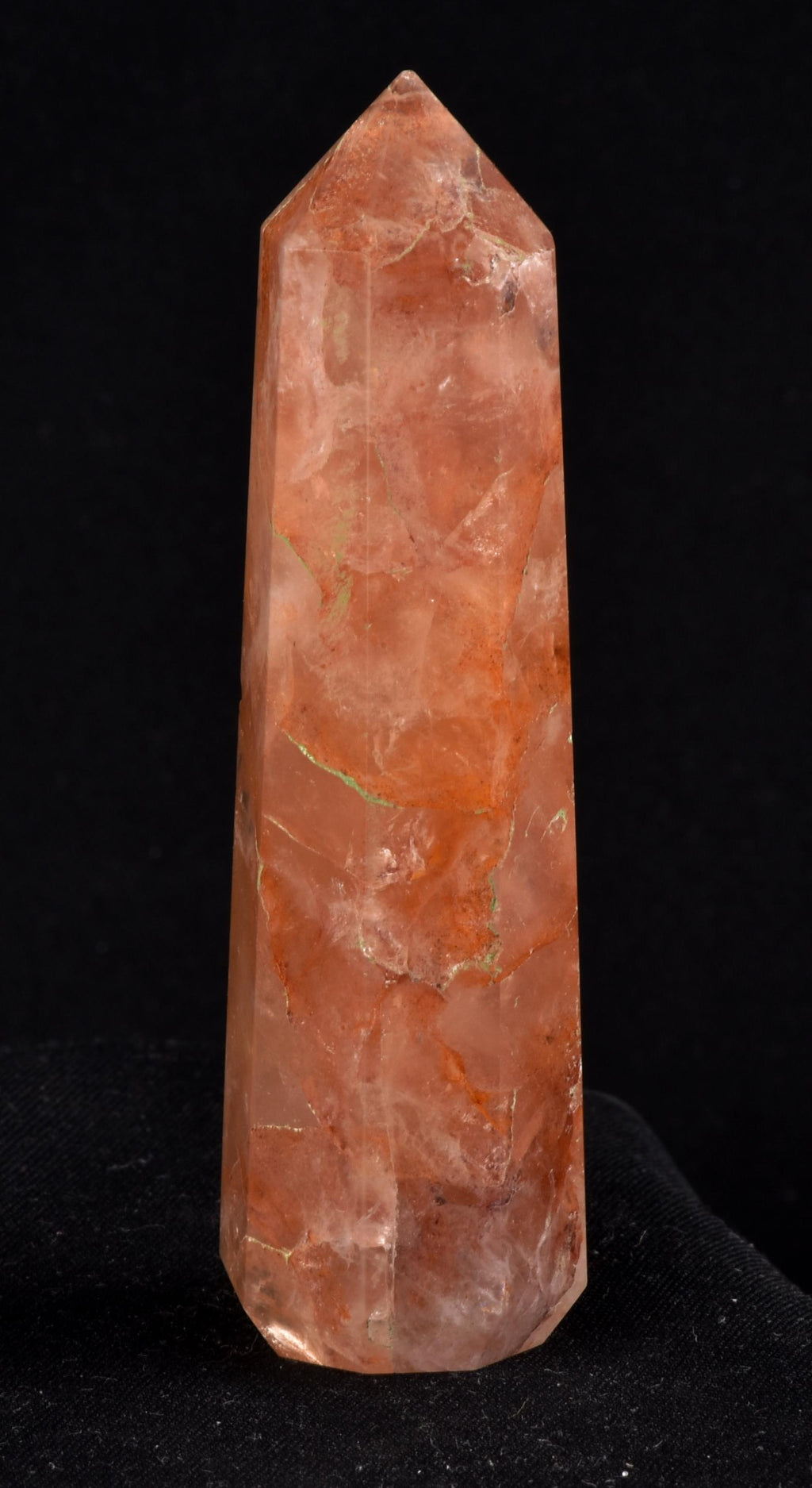 Himalayan Red   agnitite  obelisk  Spiritual spark of supra mental transformation   # 7238
