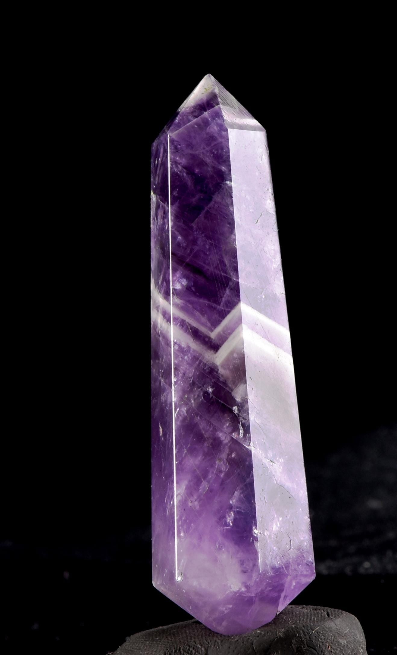 Super seven 7 melody stone  chevron double terminated wand  7107
