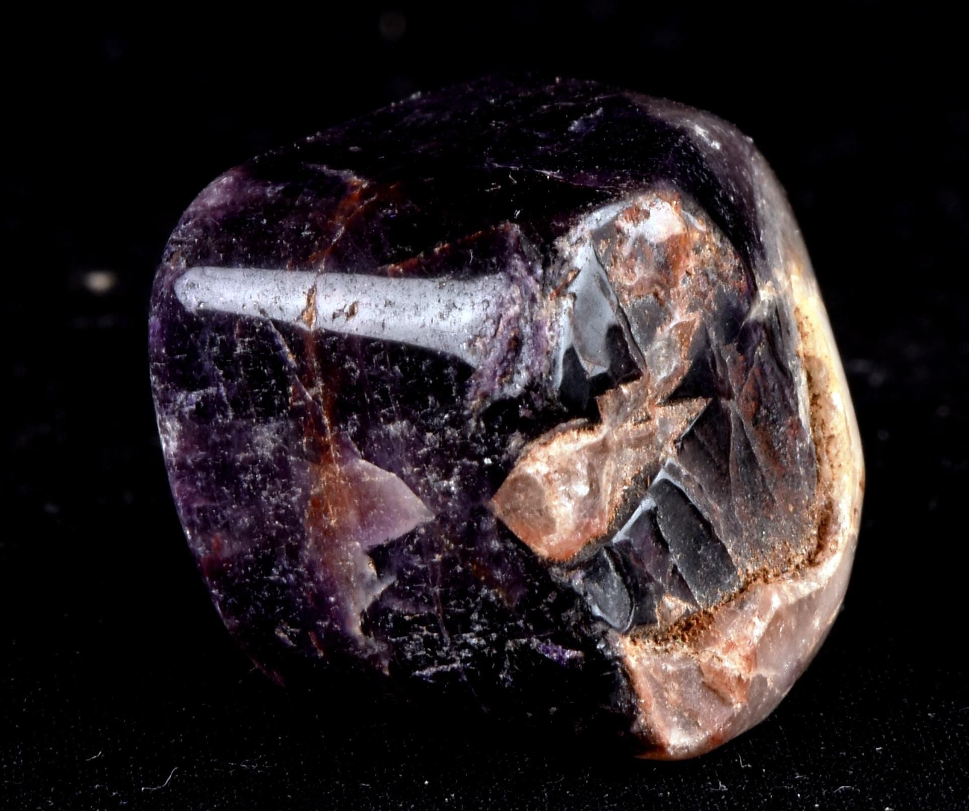 Super seven Melody stone 7 chevron pocket tumble crystal healing reiki chakra psychic abilities spiritual elevation #7176